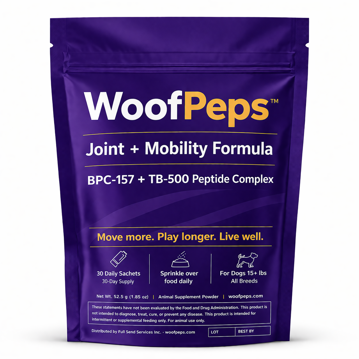 WoofPeps™ Joint + Mobility Formula — 1 Box (30-Day Supply)